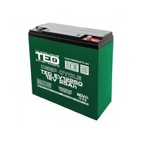 Acumulator 12V Vehicule Electrice, Dimensiuni 181 x 76 x 167 mm, Baterie 12V 25Ah M5, TED Electric TED003782