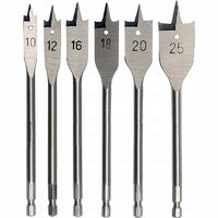 Burghiu lemn, plat set 6 (10, 12, 16, 18, 20, 25 mm) DSH 156007