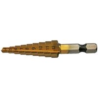 Burghiu metal hss titanat in trepte 4-12 mm DSH 155963