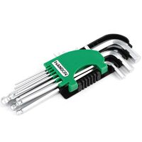 Chei hexagonale cu bila, cr-v set 9 (1.5-10 mm), Hanbon HB651201