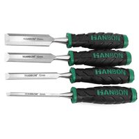 Dalta cr-v pentru lemn, maner bicomponent set 4, Hanbon HB132201