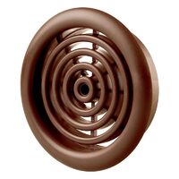 Grila aerisire de trecere, cu plasa, dt=75 mm, maro  t75br (aw) DSH 491801