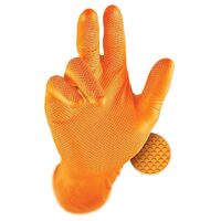 Manusi nitril "grippaz 246", portocaliu, 50 buc - xl DSH 492556