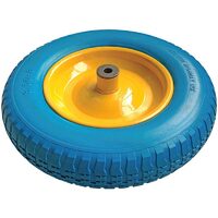 Roata roaba 14” x 3.5 – 8, ax d14 mm, poliuretan sspu bucsa otel, profil crampon DSH 412066