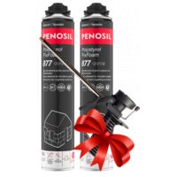 Pachet PROMOȚIONAL 2 bucăți spumă adezivă polistiren + PISTOL aplicare, Penosil A6076P