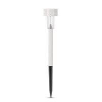 Lampa solara de gradina 1x LED RGB 360mm otel inoxidabil alb Entac