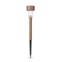 Lampa solara de gradina 1x LED 360mm otel inoxidabil maro Entac