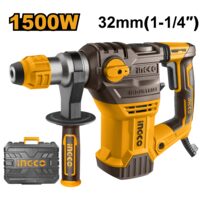 Ciocan rotopercutor picamer sds plus, 5,5 j, 1500 w, pentru daltuire si gaurire in beton - Ingco RH150028