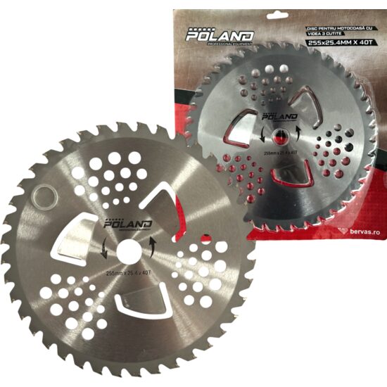 Disc Motocoasa cu Widia 230mm cu Extra 3 Cutite Poland B8245