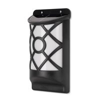 Lampa solara de perete/gard 36x LED WW efect flacara 18cm Entac