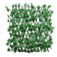 Gard decorativ artificial extensibil, lemn cu frunze iedera 1.0x1.8 m - wy151202 DSH 493850