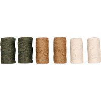 Set 6 mosoare sfoară din iută și bumbac Flo 88820