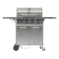 Grătar gaz 4+1, 16kw, supr. gătit fontă Lund 99655