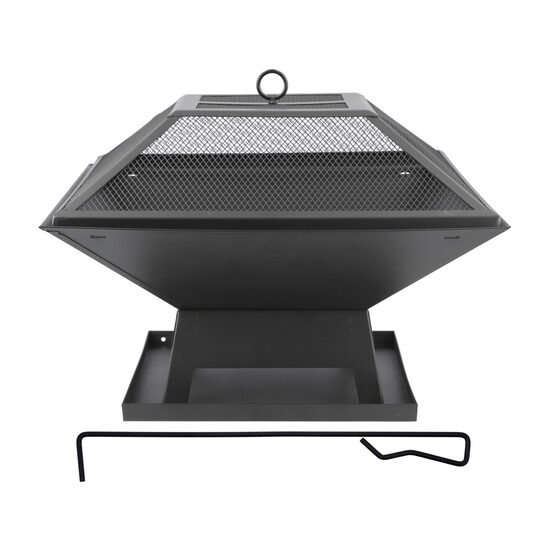 Vatra foc otel cu capac, 45 x 45 cm Lund 99715