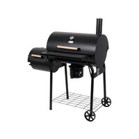 Grătar cărbuni cu afumatoare xxl,64x37cm Lund 99909