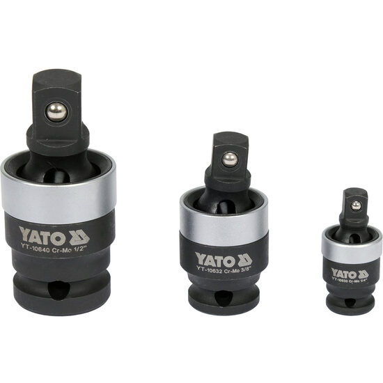 Adaptoare cardanice 1/4"; 3/8"; 1/2" Yato YT-10642