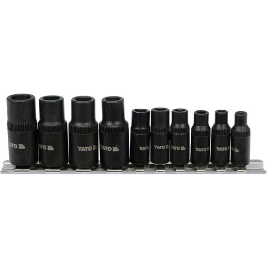 Set tubulare pentru tarozi, 10 piese Yato YT-29280