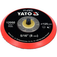 Disc de lustruit cu velcro 125mm th 5/16 Yato YT-47872
