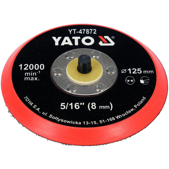 Disc de lustruit cu velcro 125mm th 5/16 Yato YT-47872