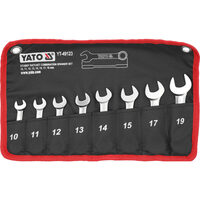 Set 8 chei combinate scurte cu clichet Yato YT-49123