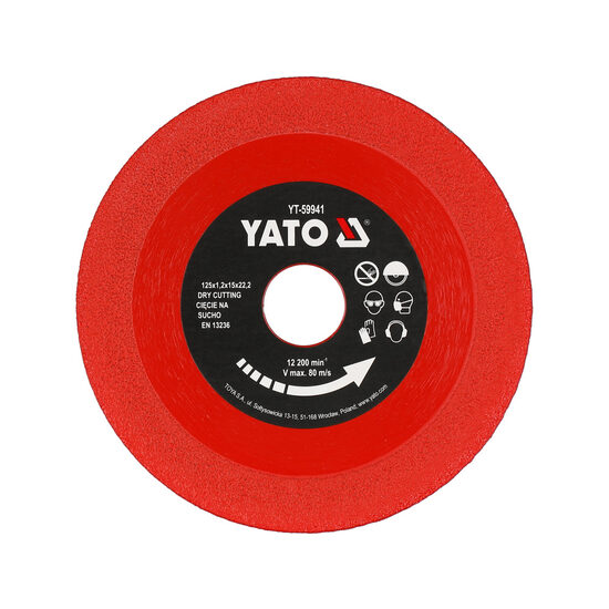 Diamond disc 125mm x 22,23mm Yato YT-59941