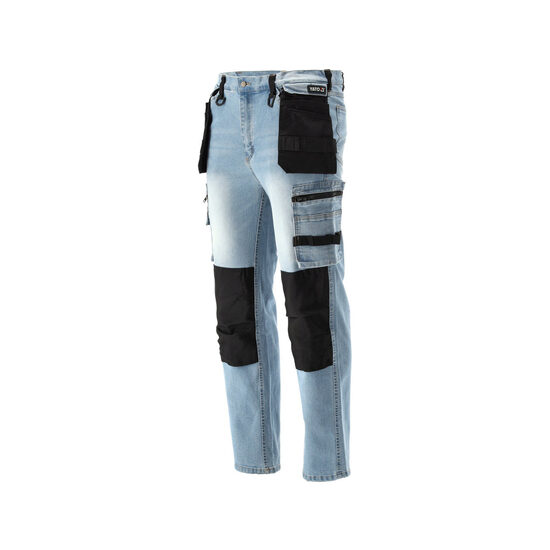 Pantaloni lucru jeans albastr elastan xl Yato YT-79074