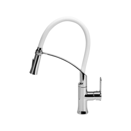 Baterie bucătărie flexible 2 alb Fala 75676
