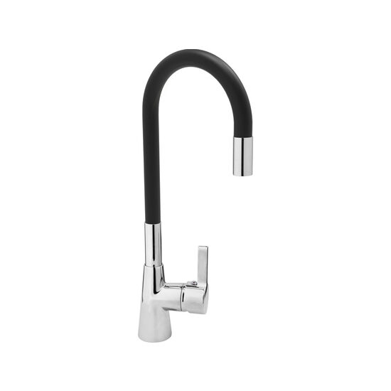 Baterie bucătărie flexible negru Fala 75705