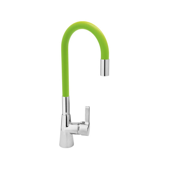 Baterie bucătărie flexible verde Fala 75709