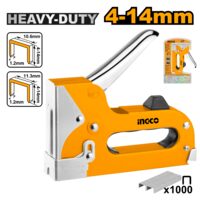 Capsator tapiterie cu 1000 capse, pentru lucrari de tapiterie si fixare - Ingco HSG1404