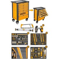 Dulap cu scule industrial 7 sertare, 162 bucati - Ingco HTCS271621