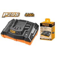 Incarcator acumulator rapid 20 v, 4 a, p20 s - Ingco FCLI2003