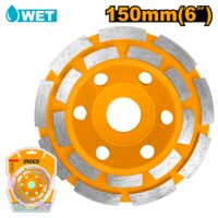 Disc diamantat slefuit segmentat 125 mm, pentru taierea pietrei, betonului si ceramicii - Ingco CGW021251