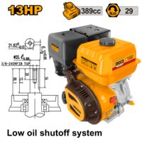 Motor 4 timpi pe benzina 13 cp, 3600 rpm, 29 nm cuplu - Ingco GEN1882