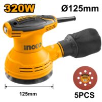 Masina de slefuit slefuitor rotativ 320 w 125 mm - Ingco RS3208