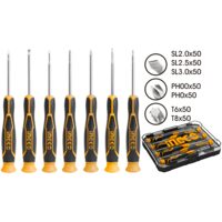 Surubelnita precizie 7 pcs, pentru strangerea si desfacerea suruburilor - Ingco HKSD0718