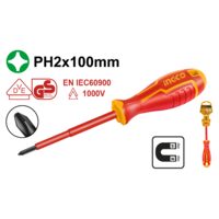 Surubelnita electricieni si ph0 x60 mm, pentru strangerea si desfacerea suruburilor - Ingco HISD81PH060