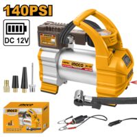 Compresor aer auto 12 v cu 1 cilindru, 10 bar - Ingco AAC1408
