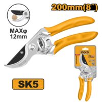 Foarfeca vie 200 mm cu maner cauciucat - Ingco HPS0109