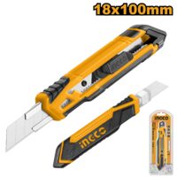 Cutter plastic cu maner cauciuc - Ingco HKNS16518