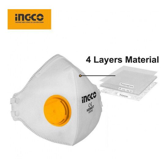 Masca protectie ffp2 cu supapa - Ingco HDM07
