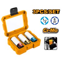 Set chei tubulare impact cu protectie teflon jante 17/19/21 mm - Ingco HNMLNS031