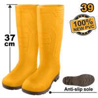 Cizme de cauciuc 42 (nou), pentru protectie la lucru - Ingco SSH092L.42