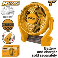 Ventilator aer 20 v 7", fara acumulator si incarator - Ingco CFALI2007