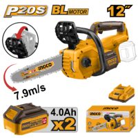 Drujba electrica de mana cu 2 acumulatori 4 ah, 20 v, 900 w, 7,9 m/s - Ingco CGSLI201286