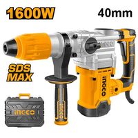Ciocan rotopercutor 1600 w, 10 j, 3850 bpm, 630 rpm, sds max, perii zerva, pentru daltuire si gaurire in beton - Ingco RH1600388