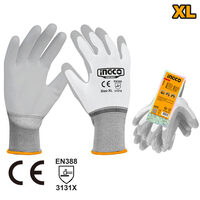 Manusi protectie 2 straturi pu xl - Ingco HGPUG01
