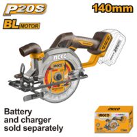 Fierastrau circular de mana 20 v 140 mm, 6300 rpm, brushless fara acumulator - Ingco CSLI1402