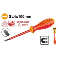Surubelnita electricieni - 4 x100 mm, pentru strangerea si desfacerea suruburilor - Ingco HISD814100