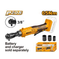 Surubelnita antrenor cu clichet si impact 3/8 20 v 65 nm fara acumulator, pentru strangerea si desfacerea suruburilor - Ingco CDRLI2060151